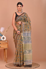ELEGANT HANDCRAFTED KOTA DORIA SAREE WITH ZARI BORDER