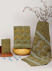 HANDCRAFTED BAGRU PRINT COTTON DRESS MATERIAL SET