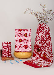 HANDCRAFTED BATIK PRINT COTTON DRESS MATERIAL SET