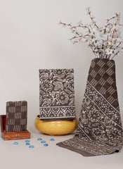 HANDCRAFTED DABU PRINT COTTON DRESS MATERIA