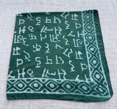 Hand-Block dabu Printed Cotton Bandana