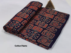 Quirky Camera Print Cotton Fabric – Midnight Navy