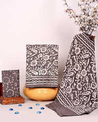 HANDCRAFTED DABU PRINT COTTON DRESS MATERIA