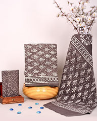 HANDCRAFTED DABU PRINT COTTON DRESS MATERIA