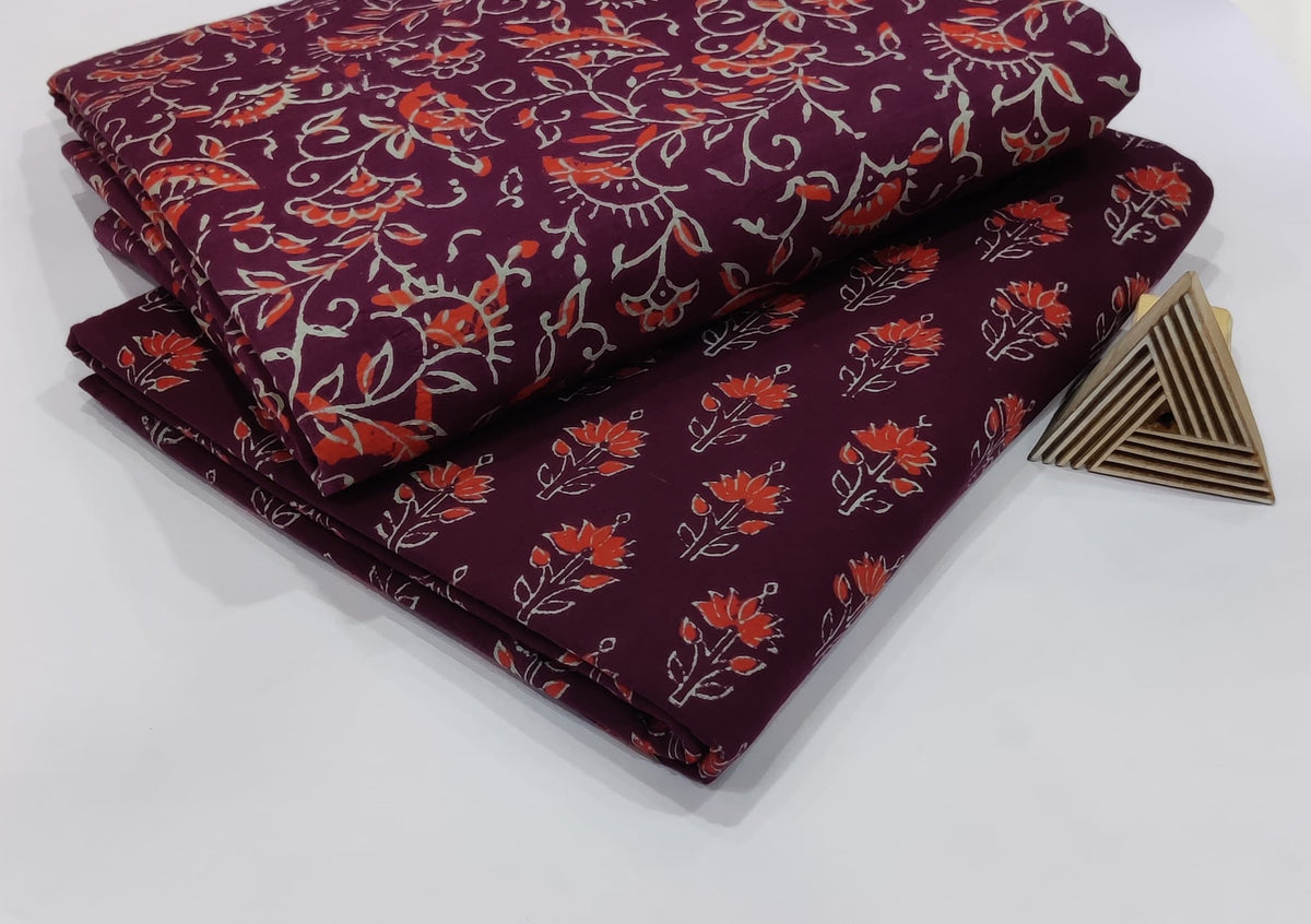 MAROON FLORAL CHARM COMBO