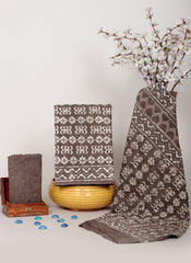 HANDCRAFTED DABU PRINT COTTON DRESS MATERIAL SET (3 PCS)