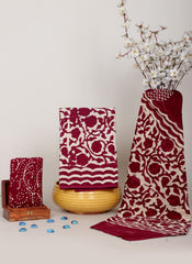 HANDCRAFTED DABU PRINT COTTON DRESS MATERIAL SET