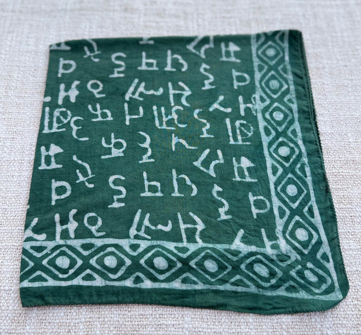 Hand-Block dabu  Printed Cotton Bandana