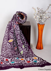 Premium Cotton Mulmul Batik Print Dupatta